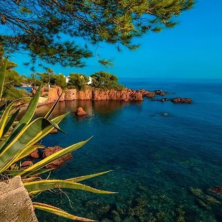 아파트 Dans Un Cadre D'exception, Vue Panoramique A Agay Cote D'azur, Village Cap Esterel, T2 Avec Jardin, Golf, Climatisation, Wifi, 5 Piscines